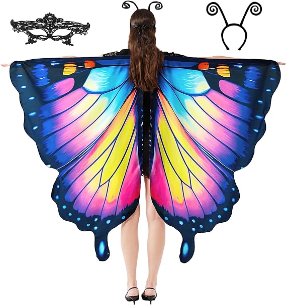 butterfly wing for women Purple-5265-pasbp