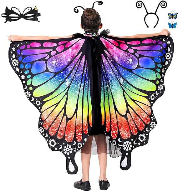 butterfly wing for girl Rainbow-0515-iksc